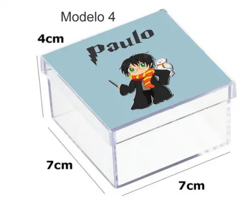 Caixa Acrilica 7x7x4-harry Potter-modelo 1