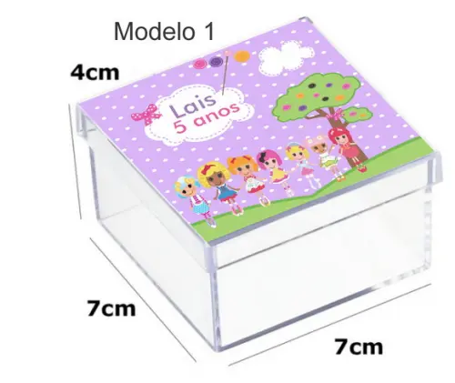 Caixa Acrilica 7x7x4-lalaloopsy