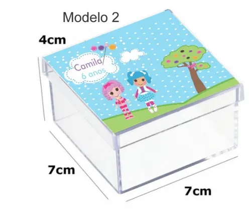 Caixa Acrilica 7x7x4-lalaloopsy