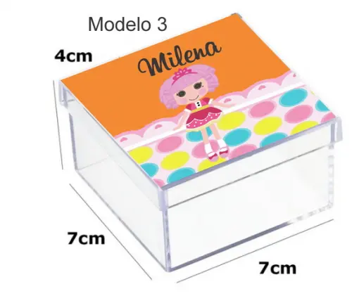 Caixa Acrilica 7x7x4-lalaloopsy