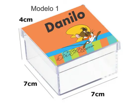 Caixa Acrilica 7x7x4-ligeirinho