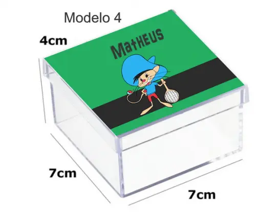 Caixa Acrilica 7x7x4-ligeirinho