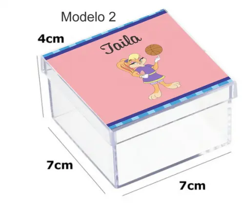 Caixa Acrilica 7x7x4-lola