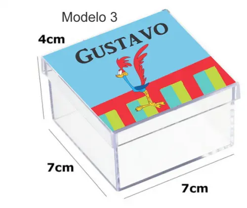 Caixa Acrilica 7x7x4-papaleguas