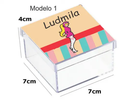 Caixa Acrilica 7x7x4-penelope Charmosa