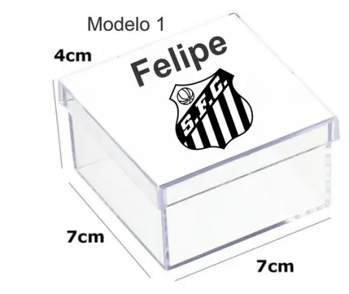 Caixa Acrilica 7x7x4-peixe