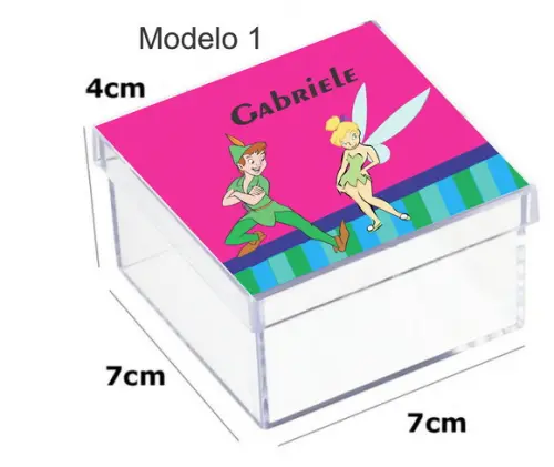 Caixa Acrilica 7x7x4-peter Pan