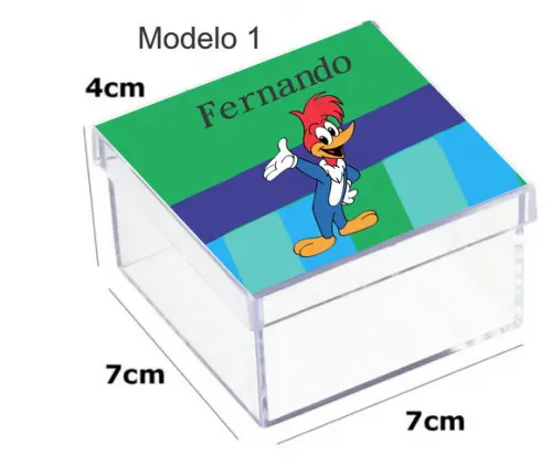 Caixa Acrilica 7x7x4-pica Pau