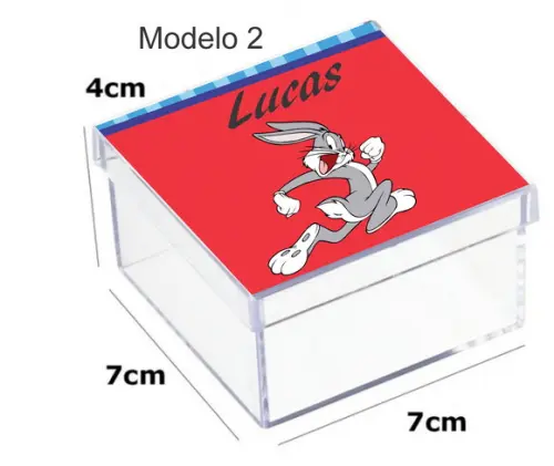 Caixa Acrilica 7x7x4-pernalonga