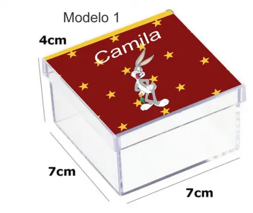 Caixa Acrilica 7x7x4-pernalonga
