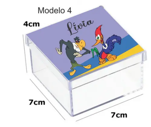 Caixa Acrilica 7x7x4-pica Pau
