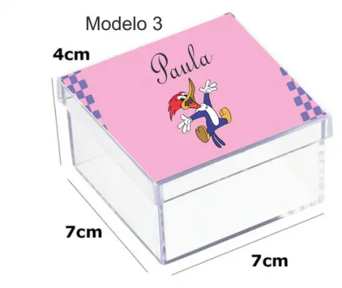 Caixa Acrilica 7x7x4-pica Pau
