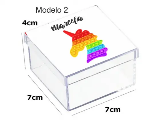 Caixa Acrilica 7x7x4-pop Fidget