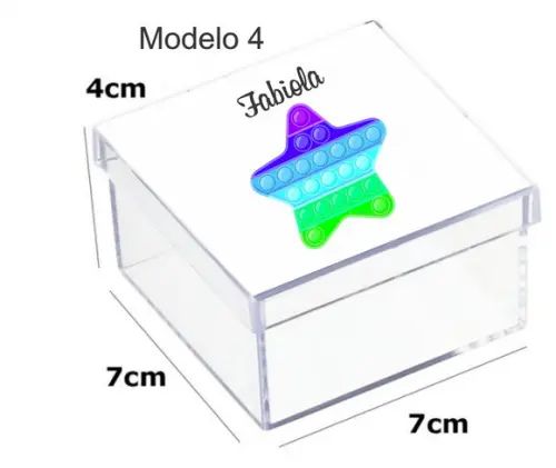 Caixa Acrilica 7x7x4-pop Fidget
