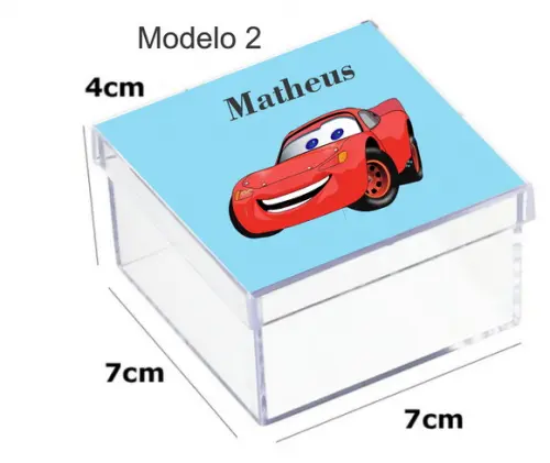 Caixa Acrilica 7x7x4-relampago