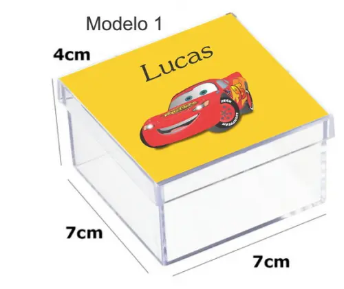 Caixa Acrilica 7x7x4-relampago