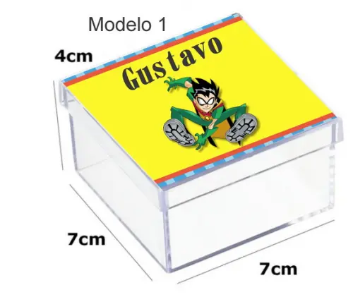 Caixa Acrilica 7x7x4-robin