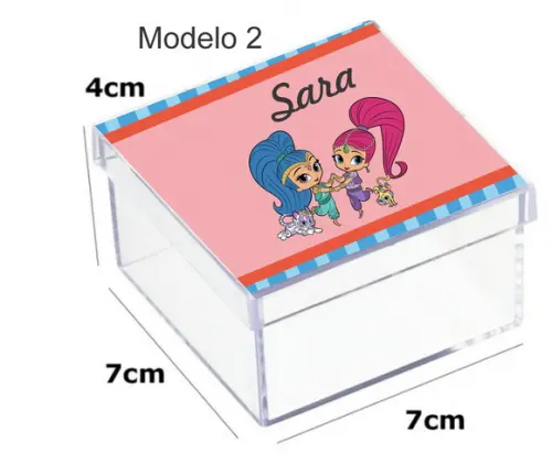 Caixa Acrilica 7x7x4-shimmer Shine