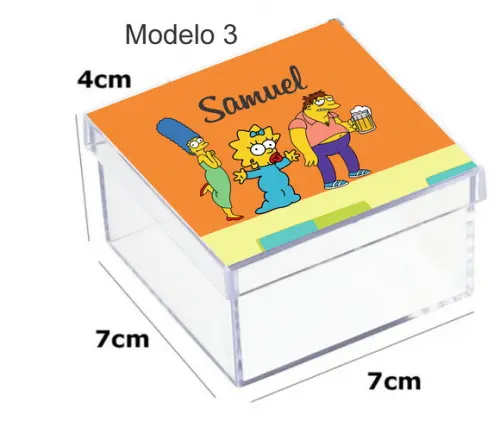Caixa Acrilica 7x7x4-simpson