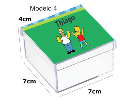 Caixa Acrilica 7x7x4-simpson