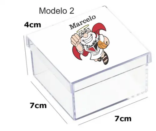 Caixa Acrilica 7x7x4-sp