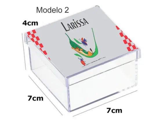 Caixa Acrilica 7x7x4-timão