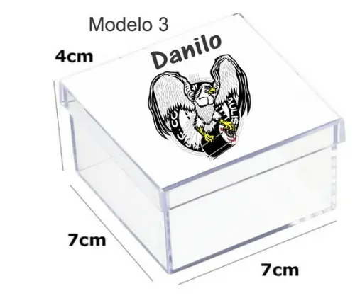 Caixa Acrilica 7x7x4-timão