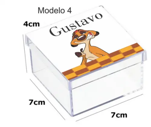Caixa Acrilica 7x7x4-timão
