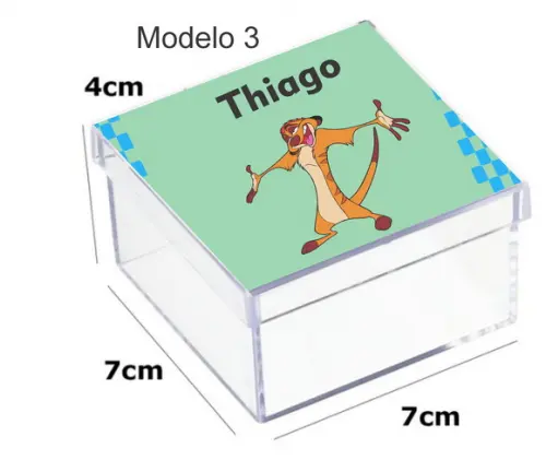 Caixa Acrilica 7x7x4-timão