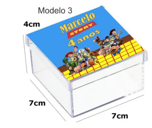 Caixa Acrilica 7x7x4-toy Story
