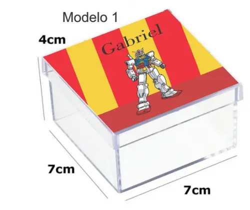 Caixa Acrilica 7x7x4-transformers
