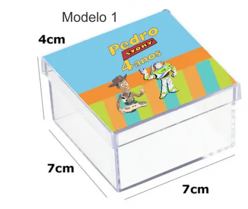 Caixa Acrilica 7x7x4-toy Story