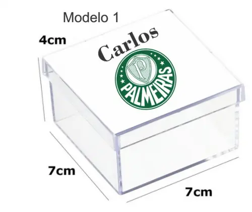 Caixa Acrilica 7x7x4-verdão