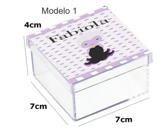 Caixa Acrilica 7x7x4-vilões