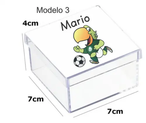 Caixa Acrilica 7x7x4-verdão