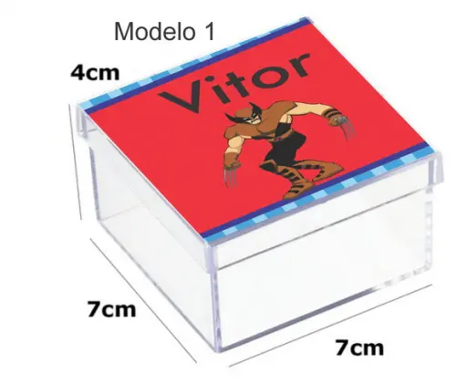 Caixa Acrilica 7x7x4-x Mens