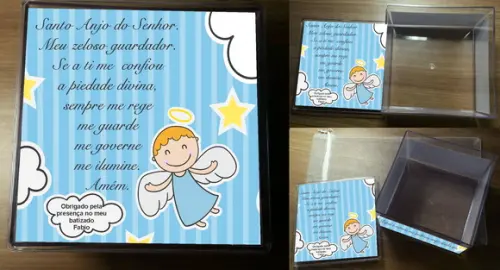 Caixa acrilica batizado
