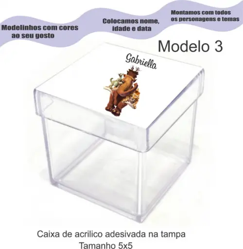 Caixa de Acrílico