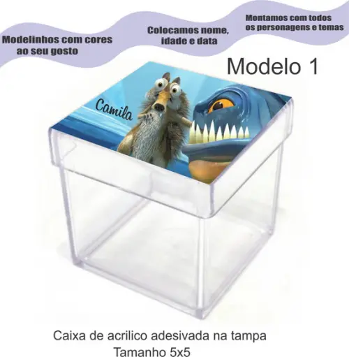Caixa de Acrílico