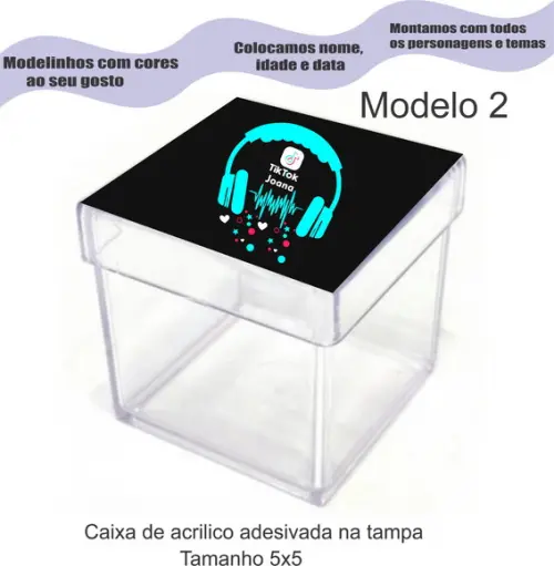 Caixa de Acrílico