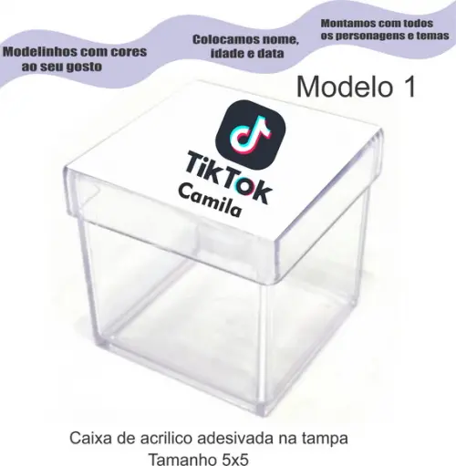 Caixa de Acrílico