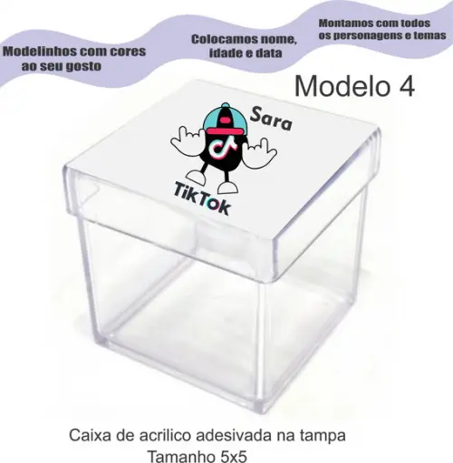 Caixa de Acrílico