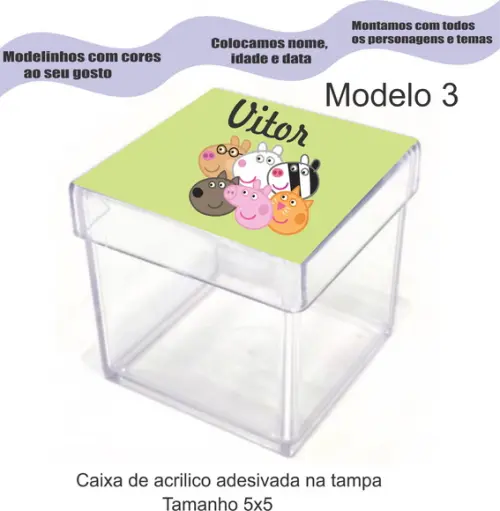 Caixa de Acrílico