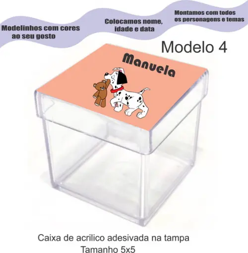 Caixa de Acrílico-101 Dalmatas