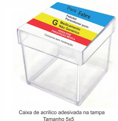 Caixa de Acrílico- Febre