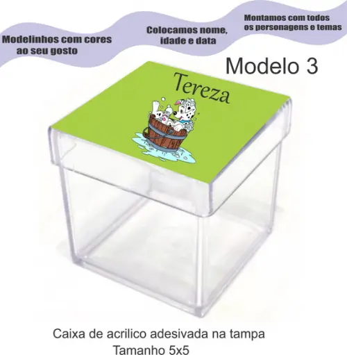 Caixa de Acrílico-101 Dalmatas