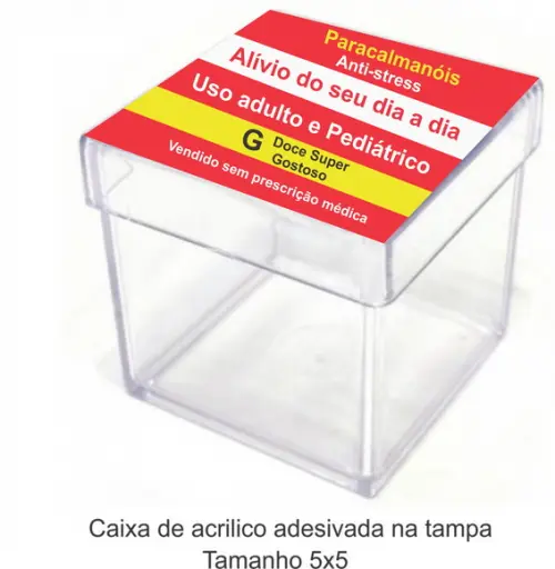 Caixa de Acrílico- Paracalmanóis