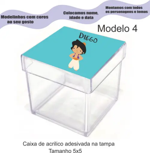 Caixa de Acrílico-aladim