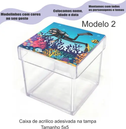 Caixa de Acrílico-aquário
