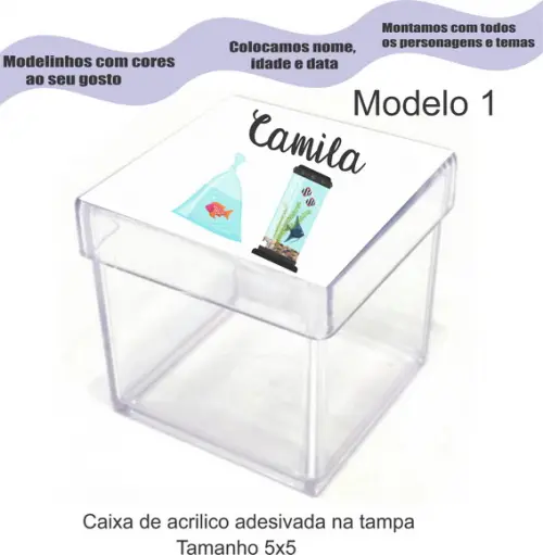 Caixa de Acrílico-aquário
